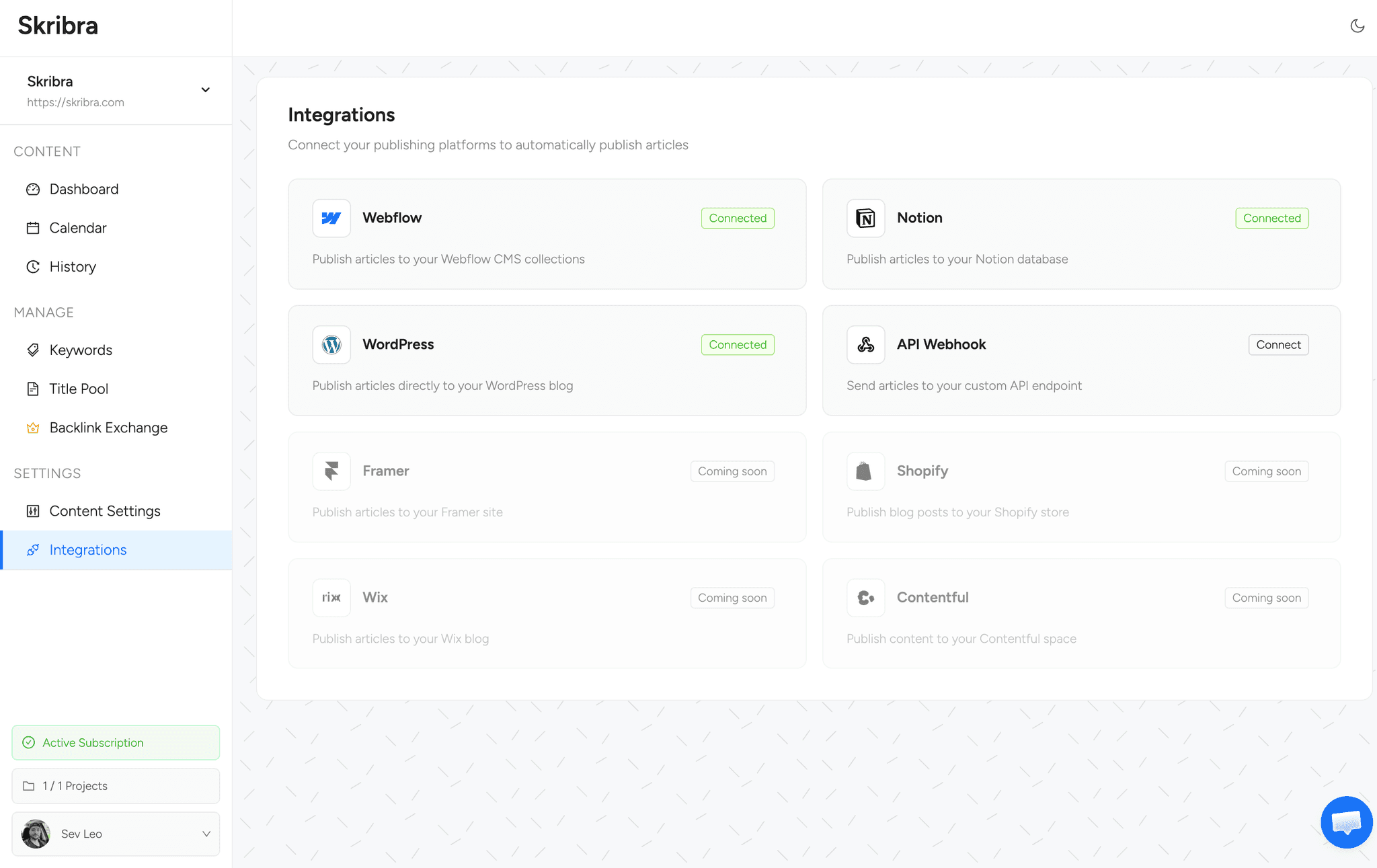 WordPress Webflow Content Integration
